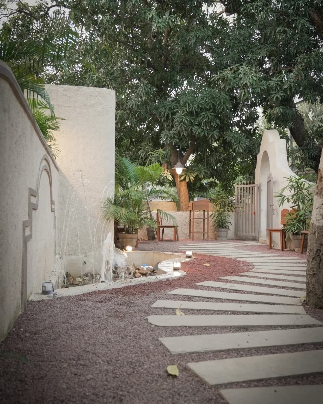 Social Blend pathway and seating