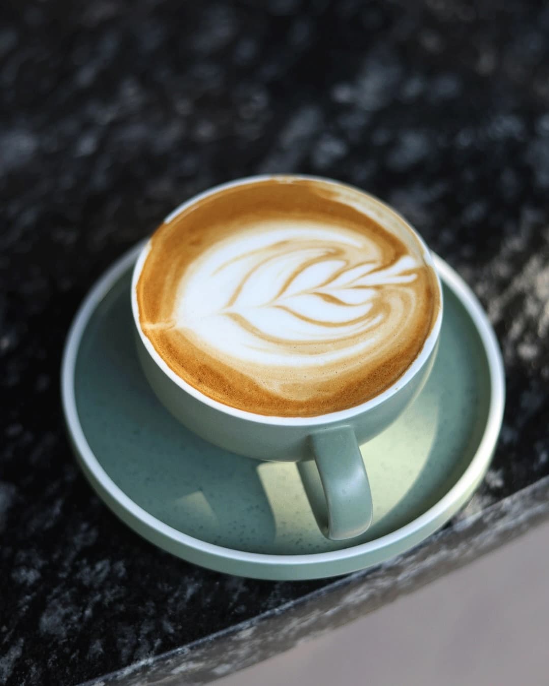 Freshly brewed coffee cup at Social Blend